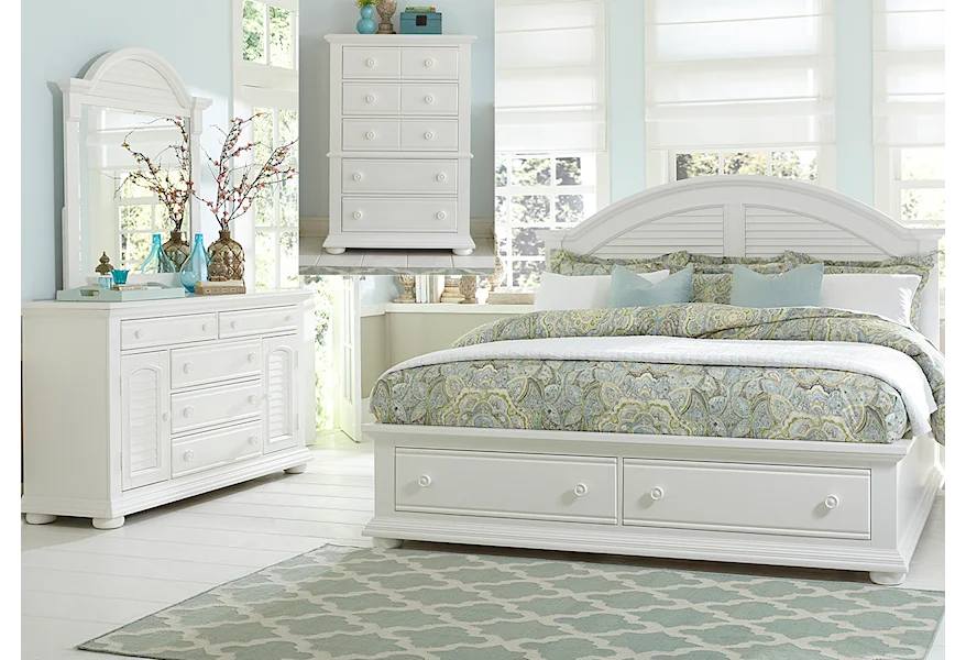 Summer House Queen Bedroom Group by Liberty Furniture at Esprit Decor Home Furnishings